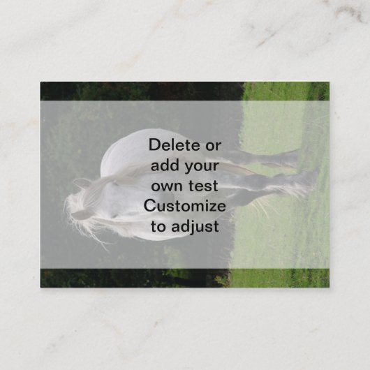 Foto van Cute pony Visitekaartje (Achterkant)