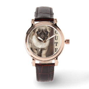 Foto van Cute Pug Horloge