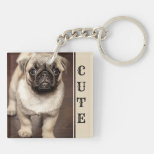 Foto van Cute Pug Sleutelhanger