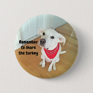 Foto van Cute Pup Dog met Funny Ears die uitkijken Ronde Button 5,7 Cm