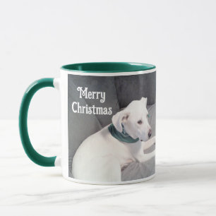 Foto van Cute Puppy Dog Merry Kerstmis Mok
