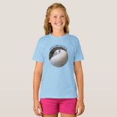 Foto van Cute Puppy Dog Sleeping Blue T-shirt (Voorkant volledig)