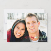 Foto van Cute Red en Green Kerstlams Feestdagenkaart (Voorkant)