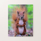 Foto van Cute Red Squirrel Legpuzzel (Verticaal)