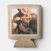 Foto van Cute Rustic World's Best Dog Dad Blikjeskoeler (Achterkant)