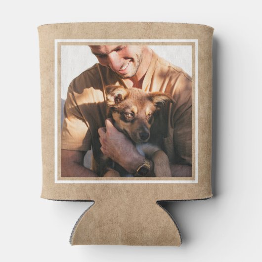 Foto van Cute Rustic World's Best Dog Dad Blikjeskoeler (Achterkant)