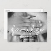 Foto van Cute script Feestdagenkaart (Voorkant / Achterkant)