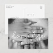 Foto van Cute script Feestdagenkaart (Voorkant / Achterkant)