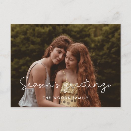 Foto van Cute Season's Greetings Feestdagenkaart (Voorkant)