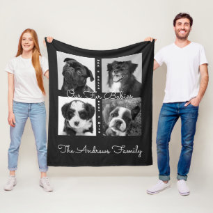 Foto van Cute Simple Fur Babies Animal Pet Fleece Deken