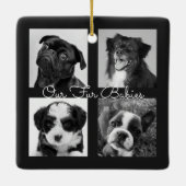 Foto van Cute Simple Fur Babies Animal Pet Keramisch Ornament (Achterkant)
