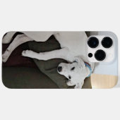 Foto van Cute Tired Puppy Dog Kluisterend naar voo Case-Mate iPhone Case (Achterkant (horizontaal))