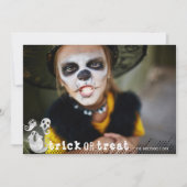 Foto van Cute Waterverf Ghosts Halloween Kaart (Voorkant)