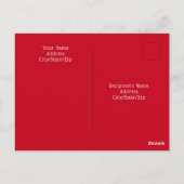 Foto van Cute White Dog met beste vriend papa Briefkaart (Achterkant)