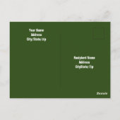 Foto van Cute White Puppy Dog Profile Thanksgiving Briefkaart (Achterkant)