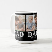 Foto van Dad Established Typography Black 3 Koffiemok (Voorkant links)