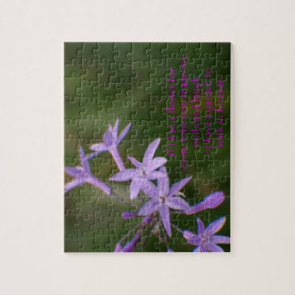 Foto van Dainty Purple Flowers gemaakt als een puz Legpuzzel