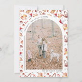 Foto van dankful Grateful Blessed Thanksgiving Feestdagenkaart (Voorkant)