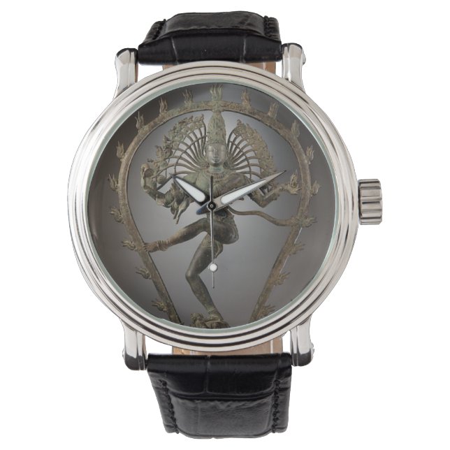 Foto van Dansend Shiva standbeeld Horloge (Voorkant)