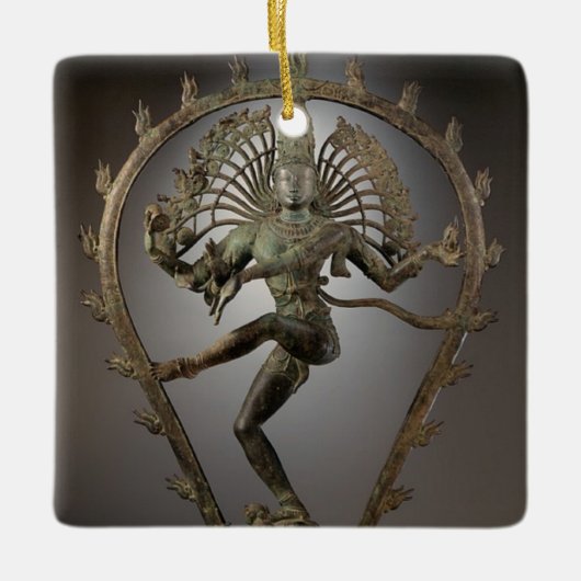 Foto van Dansend Shiva standbeeld Keramisch Ornament (Voorkant)