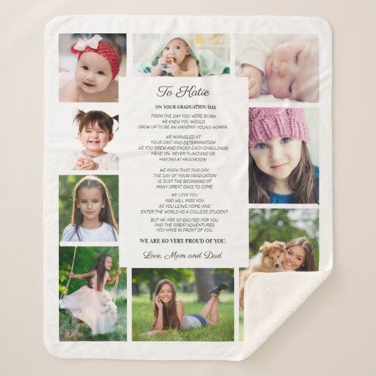 Foto van Daughter Afstuderen Day 9 Sherpa Deken (Voorkant)
