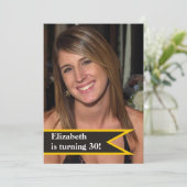 Foto van de 40ste verjaardag van moderne vrouwen kaart (Staand voorkant)