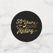 Foto van de 50e verjaardag | 50 JAAR IN DE MAAK Confetti (Kleine voorkant)