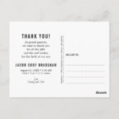 Foto van de aankondiging van de geboorte van Harte Briefkaart (Achterkant)