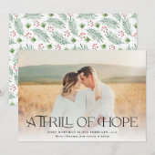 Foto van de aankondiging van de zwangerschap van d (Voorkant / Achterkant)