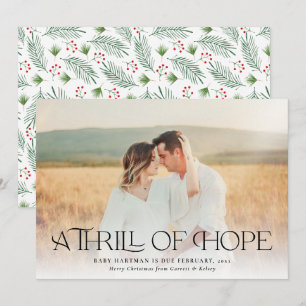 Foto van de aankondiging van de zwangerschap van d