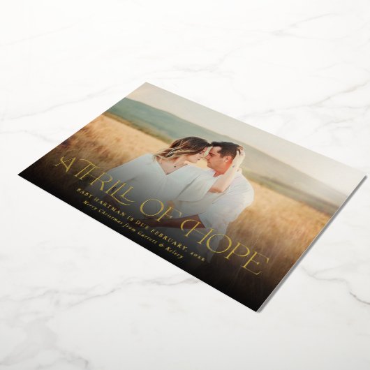 Foto van de aankondiging van de zwangerschap van d (Gedraaid)