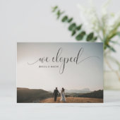 Foto van de aankondiging van het huwelijk (Staand voorkant)