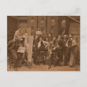  foto van de Academie Antwerpen 1907 Briefkaart (Voorkant)