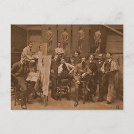  foto van de Academie Antwerpen 1907 Briefkaart