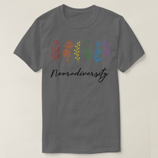 Foto van de ADHD Flo over de bewustmaking van de a T-shirt (Design voorkant)