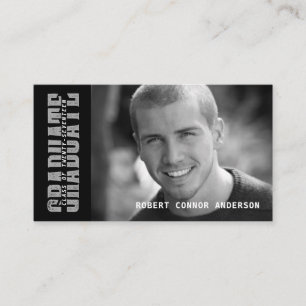 Foto van de afstuderen - Schoolkleurenkeuze Contactkaartje