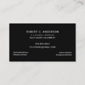 Foto van de afstuderen - Schoolkleurenkeuze Contactkaartje (Achterkant)