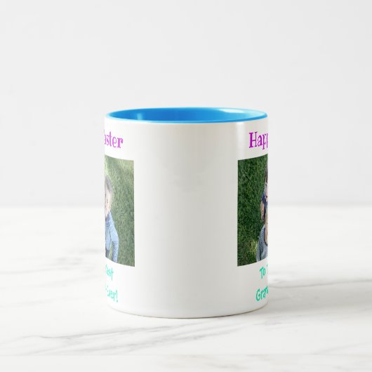 Foto van de allerbeste opa ooit tweekleurige koffiemok (Center)