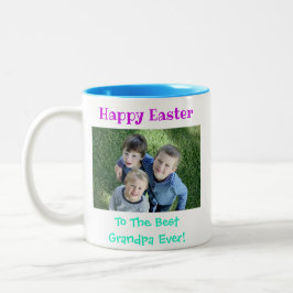 Foto van de allerbeste opa ooit tweekleurige koffiemok