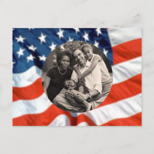 Foto van de Amerikaanse eerste familie van preside Briefkaart