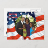 Foto van de Amerikaanse eerste familie van preside Briefkaart (Voorkant / Achterkant)