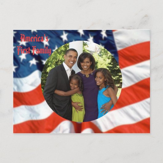 Foto van de Amerikaanse eerste familie van preside Briefkaart (Voorkant)