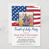 Foto van de Amerikaanse vlag van de partij America Kaart (Voorkant)