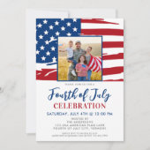 Foto van de Amerikaanse vlag van de vierde partij  Kaart (Voorkant)