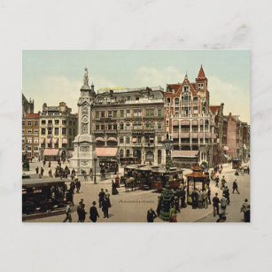  foto van de Amsterdam-cityscape, Briefkaart