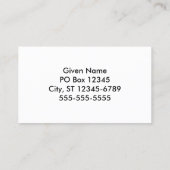 Foto van de Antennae Galaxies Visitekaartje (Achterkant)