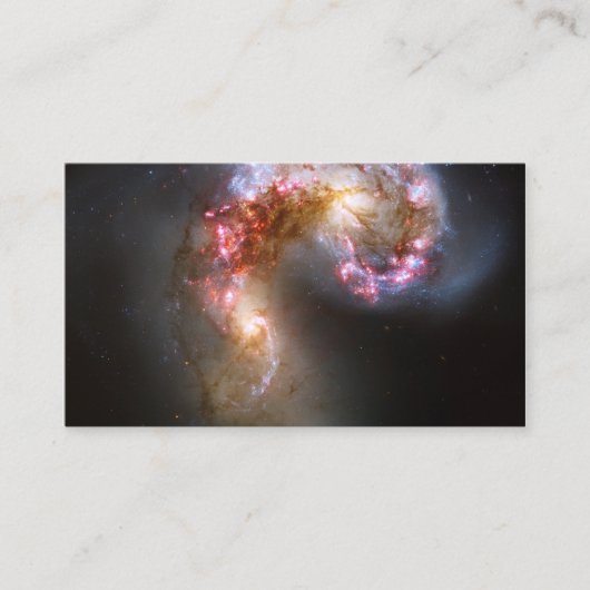 Foto van de Antennae Galaxies Visitekaartje (Voorkant)