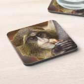 Foto van de apenklimboom bier onderzetter (Linkerzijde)