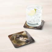 Foto van de apenklimboom bier onderzetter (Rechterzijde)