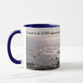 Foto van de Atlantische Oceaan met bijbelsucces Ve Mok (Links)